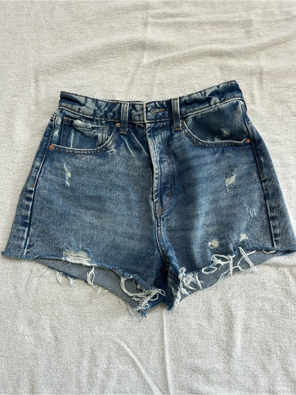 wild fable Distressed Blue Denim Cutoff Shorts